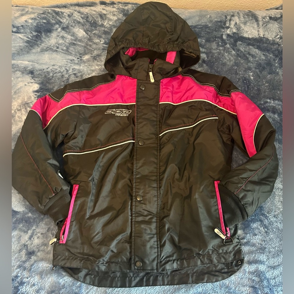 CHOKO 400 WINTER SNOW POWERSPORTS SKI COAT YOUTH SIZE 12 Mauve  BLACK